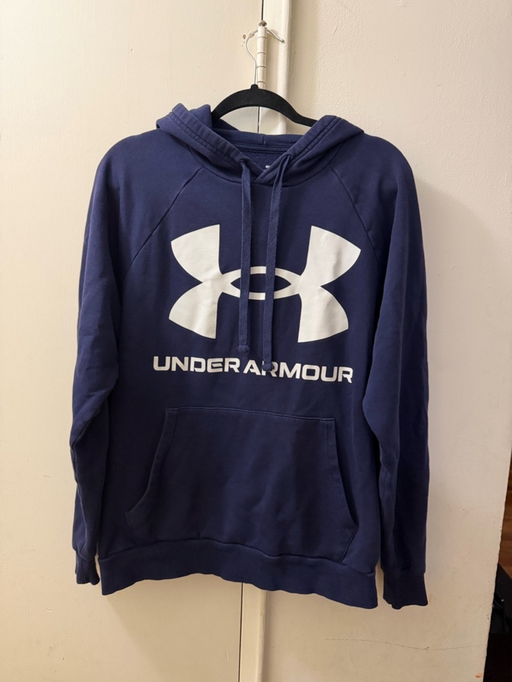 Under Armour Men's Navy Blue Logo Hoodie medium